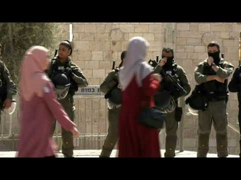 Israeli security forces monitor Damascus Gate in Jerusalem