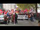 Protesters march for wages and gender equality in Rennes, France