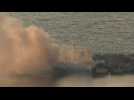Smoke billows after Israeli strike on Gaza port