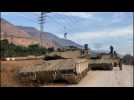Israeli tanks deployed in Upper Galilee near border with Lebanon