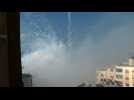 Israeli strikes hit near Gaza port