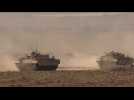 Israeli military vehicles mobilise on Gaza border