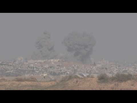 Large explosion seen in Central Gaza from Israel