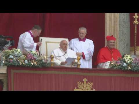 Pope Francis delivers Christmas Day 'Urbi and Orbi' mass