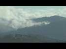 Smoke billows after Israeli shelling on southern Lebanese town Adaisseh
