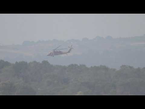 Military activity along the Israel-Gaza border on Christmas Day