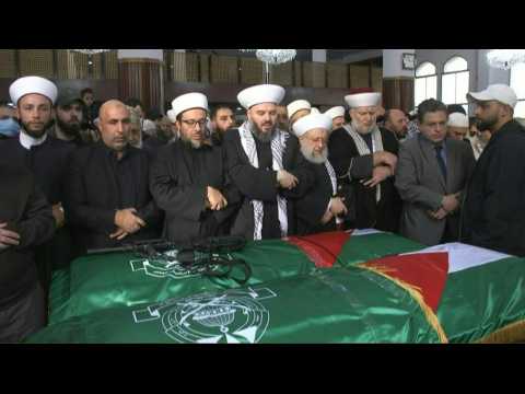 People gather in Beirut for funeral of Hamas deputy chief Saleh al-Aruri