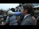 Attal and new French Education Minister visit a secondary school near Paris