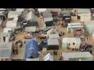 Gazans spend New Year's Eve in tents at a camp in Rafah