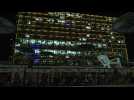 Israel: Tel Aviv city hall illuminated in yellow for New Year's Eve