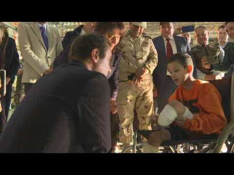 French Defence Minister visits helicopter carrier turned into hospital for Gaza refugees