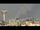 Smoke rises in Khan Yunis after Israeli strike