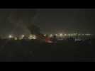 Smoke billows after Israeli airstrike on Rafah