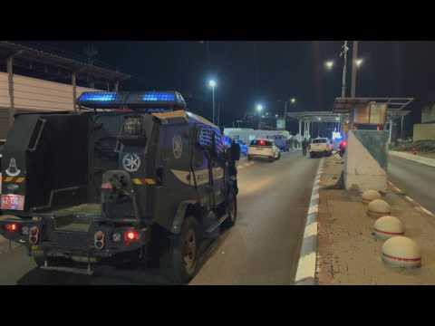 Scene after stabbing attack at Jerusalem checkpoint that left two wounded