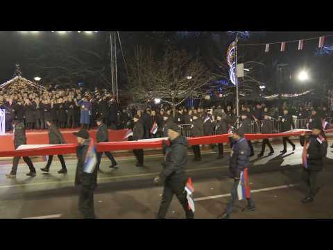 Bosnian Serbs parade to mark controversial 'national day'
