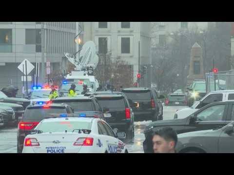 Trump's motorcade leaves Washington courthouse