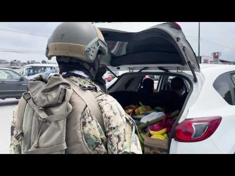 Police and military check vehicles as Ecuador declares war on drug cartels