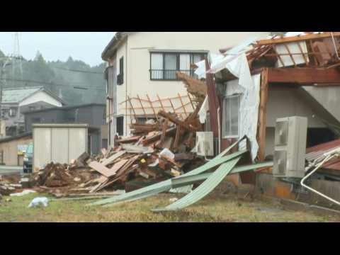 Aftermath of powerful earthquake that hit central Japan on New Year's Day