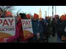 London doctors picket at start of longest strike in NHS history