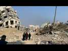 Gaza City neighbourhood devastated after Israel-Hamas combats