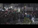 Palestinians rally in Ramallah on New Year's eve in support of Gaza