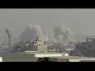 Smoke billows over Khan Yunis following strikes