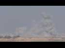 Smoke billows from northern Gaza, seen from Israel's Sderot