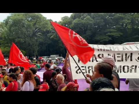 Rally for democracy in Sao Paulo one year after Brazil capital riots