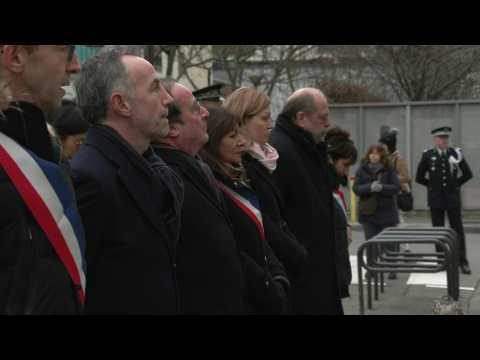 French politicians pay tribute to the victims of the January 2015 attacks