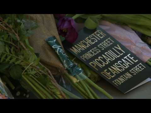 Flowers laid for victims of Manchester attack