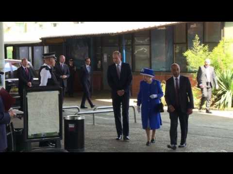 Queen visits scene of deadly London tower block blaze