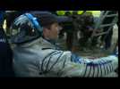 Russian, French astronauts back on Earth from ISS