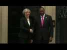 President of Kenya, Kenyatta arrives at 10 Downing Street
