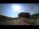 Dramatic Japan highway accident kills driver, injures 45