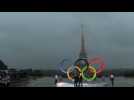 Paris unveils Olympic rings after IOC awards 2024 Games
