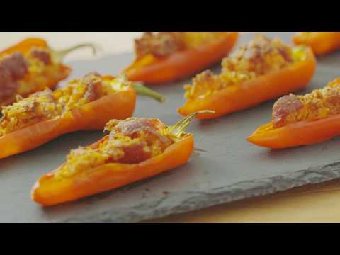 Xanthe Clay's chorizo stuffed mini peppers