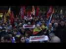 Barcelona: protesters block Sants train station