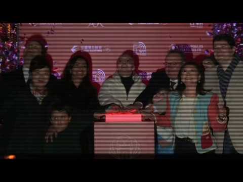 Paris's Champs-Elysées light up for Christmas