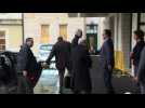 Syrian government delegation arrives at the UN for peace talks
