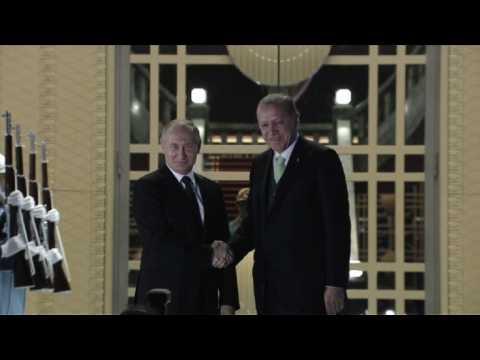 Putin arrives for talks with Erdogan in Ankara