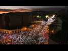 Mass protest in Barcelona demands freedom for Catalan leaders