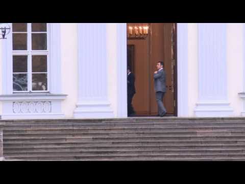 German president meets with the Greens amid political crisis