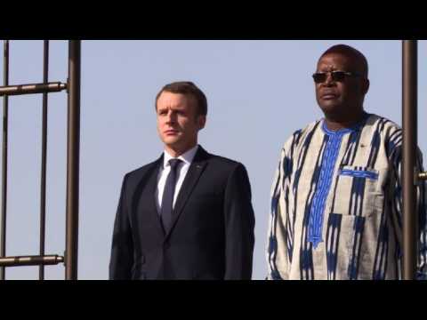 Macron arrives in Burkina Faso, hours after grenade attack