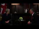 British PM May meets Jordan's King Abdullah II