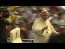Pope arrives for open-air mass in Yangon