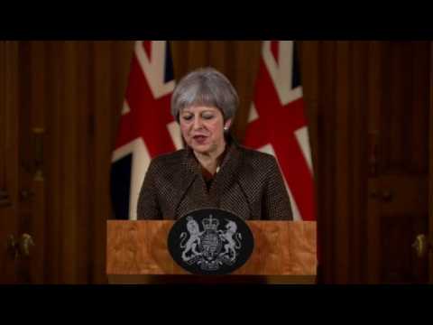 British PM says Syria air strikes were "right and legal"