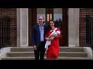 Prince William and Kate leave hospital with newborn baby