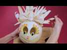 Corn Husk Hair Pumpkin