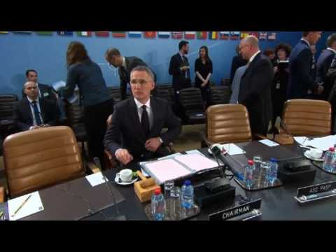 Top of meeting between NATO foreign ministers in Brussels