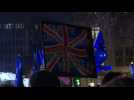 Crowds outside UK parliament react to Brexit vote outcome